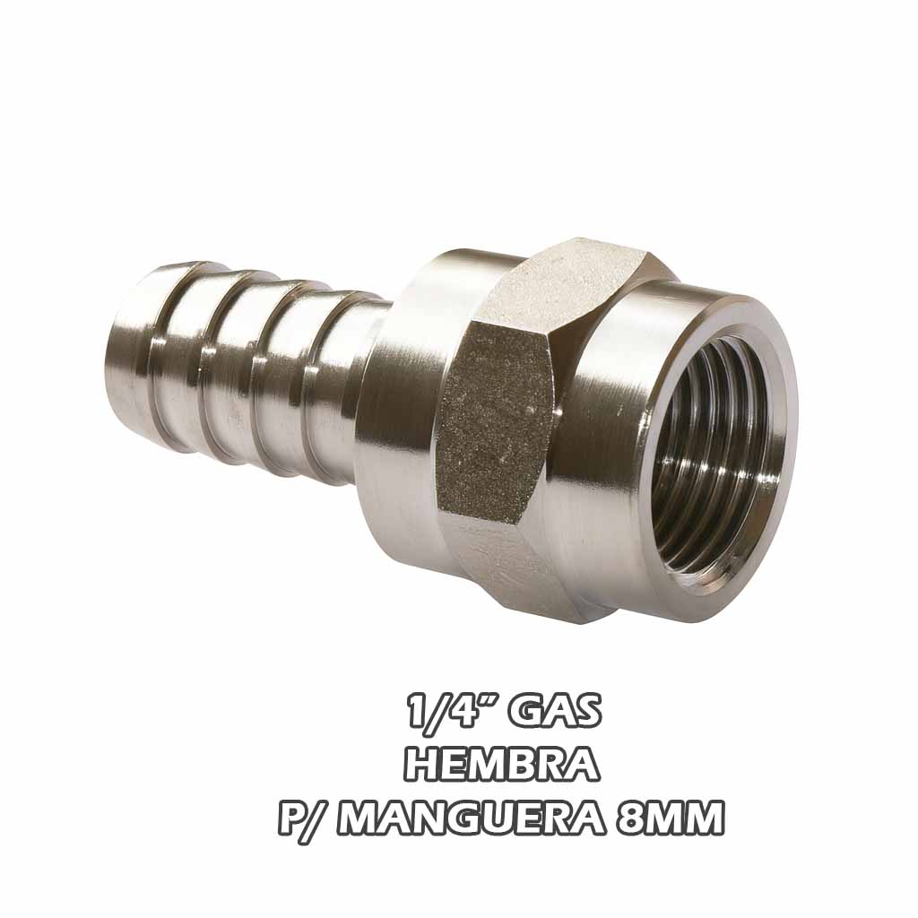 Racord Zinc 1/4 g hem man 8