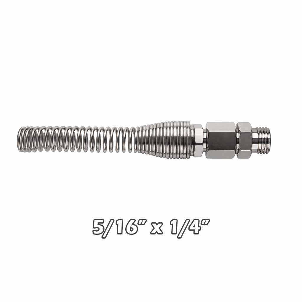 Terminal c/resorte p/manguera espiral 5/16x1/4