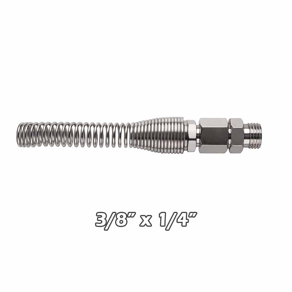 Terminal c/resorte p/manguera espiral 3/8x1/4