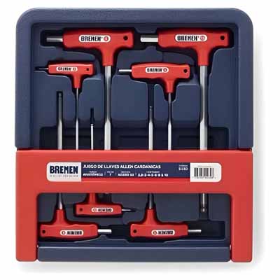 Juego llaves allen tipo T Cardanica7Pz Bremen 5030