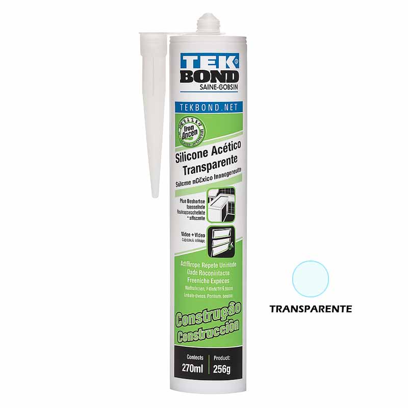 Tekbond Silicona Multiuso Acetica Transp 270 ml