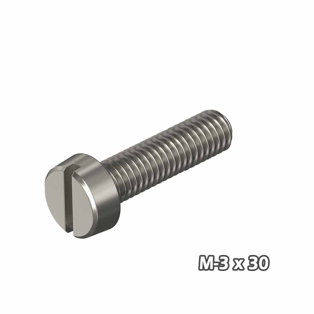 Torn c/cil Zinc M3 x 30