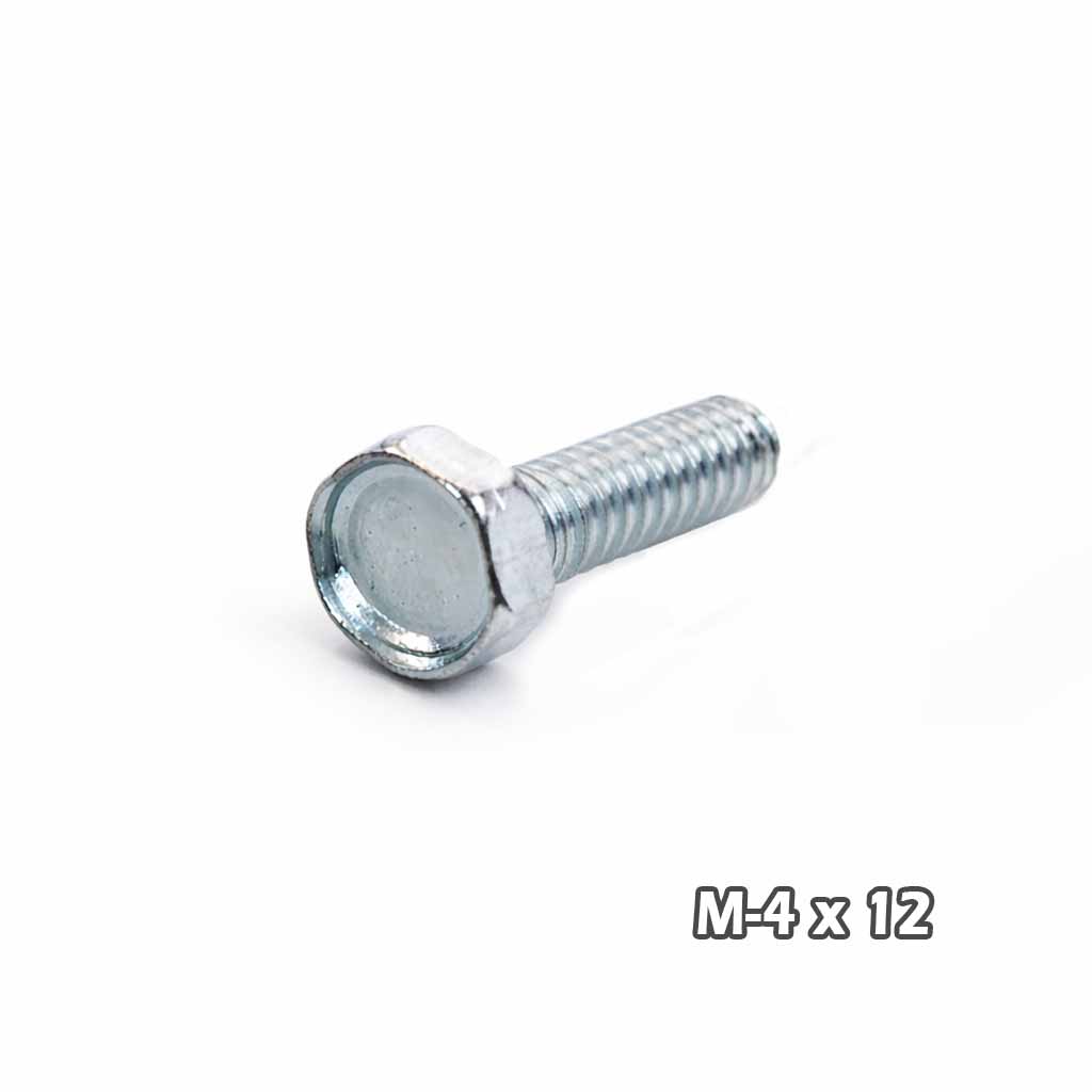 Torn c/hexag Zinc M4 x 12