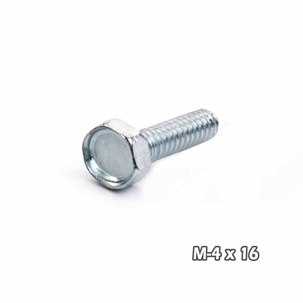 Torn c/hexag Zinc M4 x 16