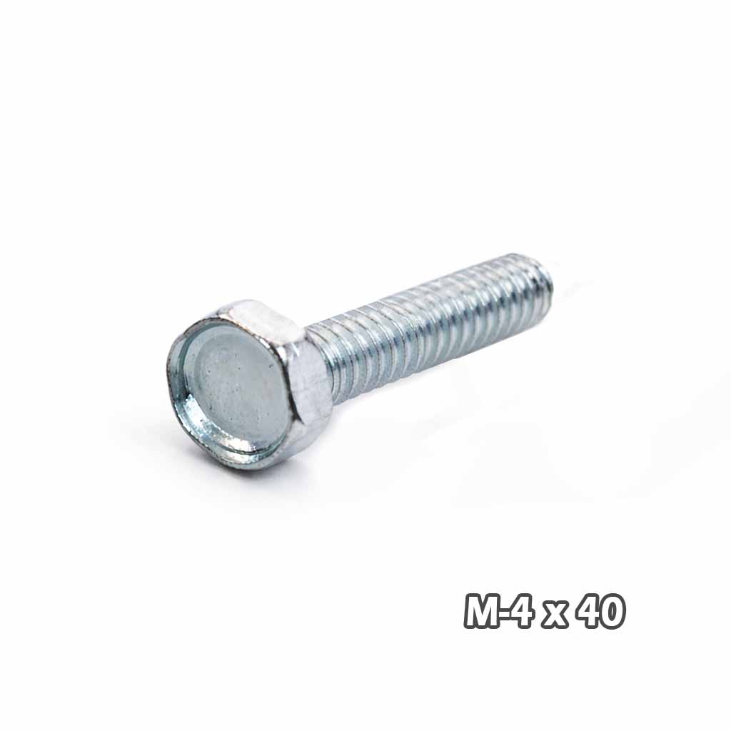 Torn c/hexag Zinc M4 x 40